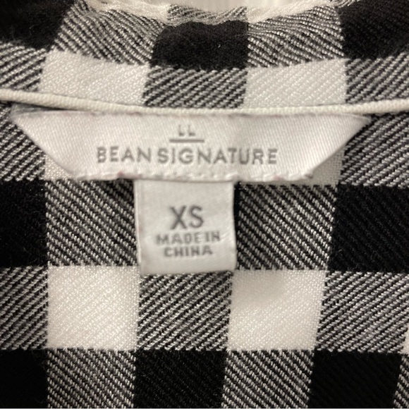 LL BEAN SIGNATURE PLAID Rayon Button Up Shirt, Size Extra Small, Super Soft - Picture 3 of 7